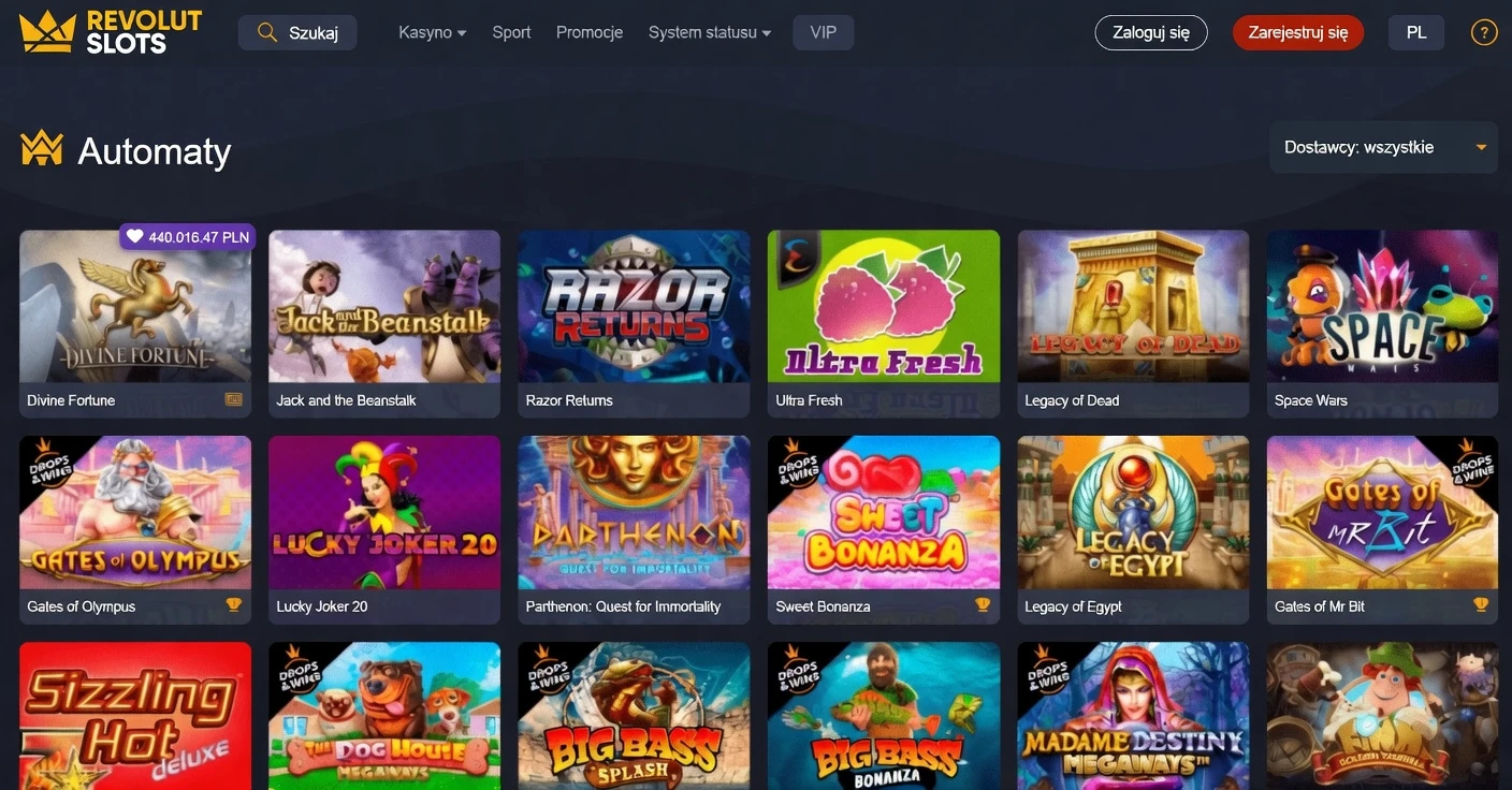Sloty Revolut Slots Polska