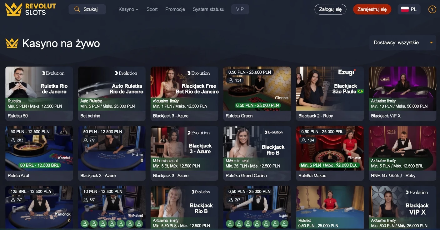 Revolut Slots Kasyno Na Żywo Polska